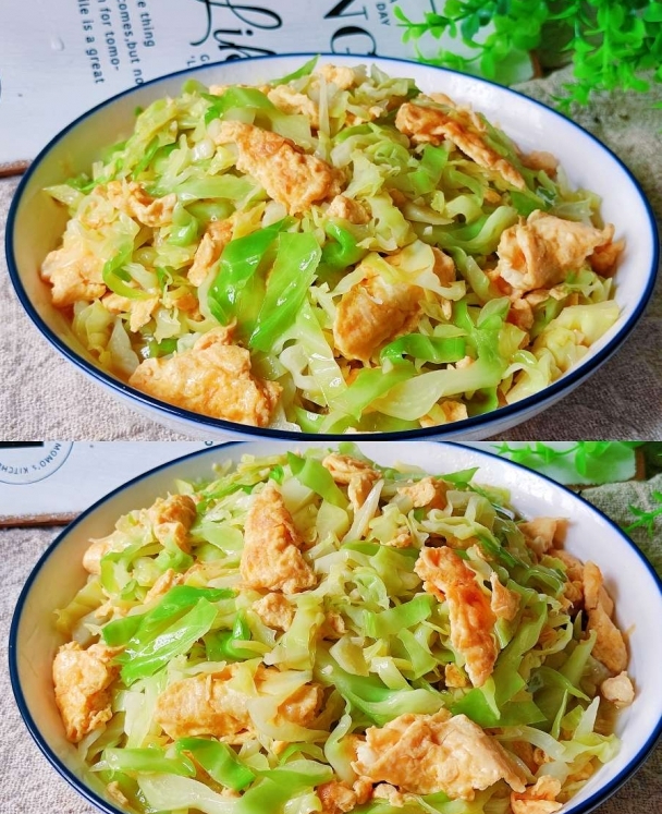 包菜炒鸡蛋,简单快手又美味的家常菜