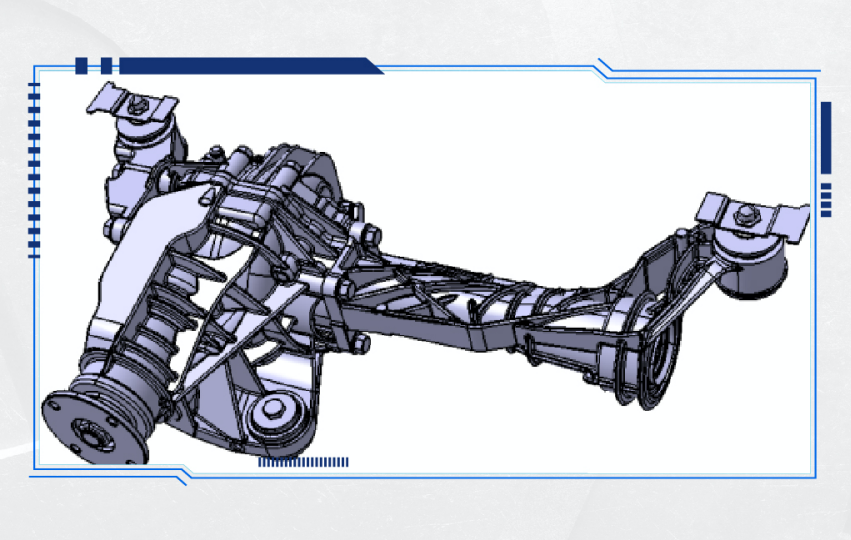 以bj40为例,北京越野首先优化了其前桥的主减速器结构.