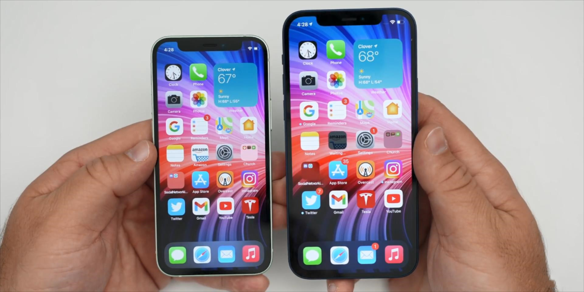 iphone12mini和iphone12真机对比加价800元升级值得吗