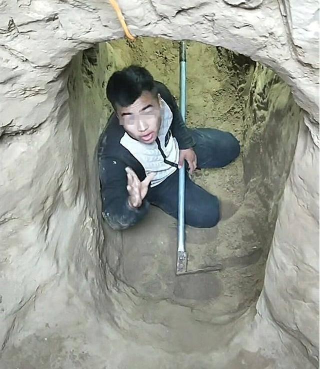 小伙没钱买房在家地下挖起了三居室网友更像红薯窖