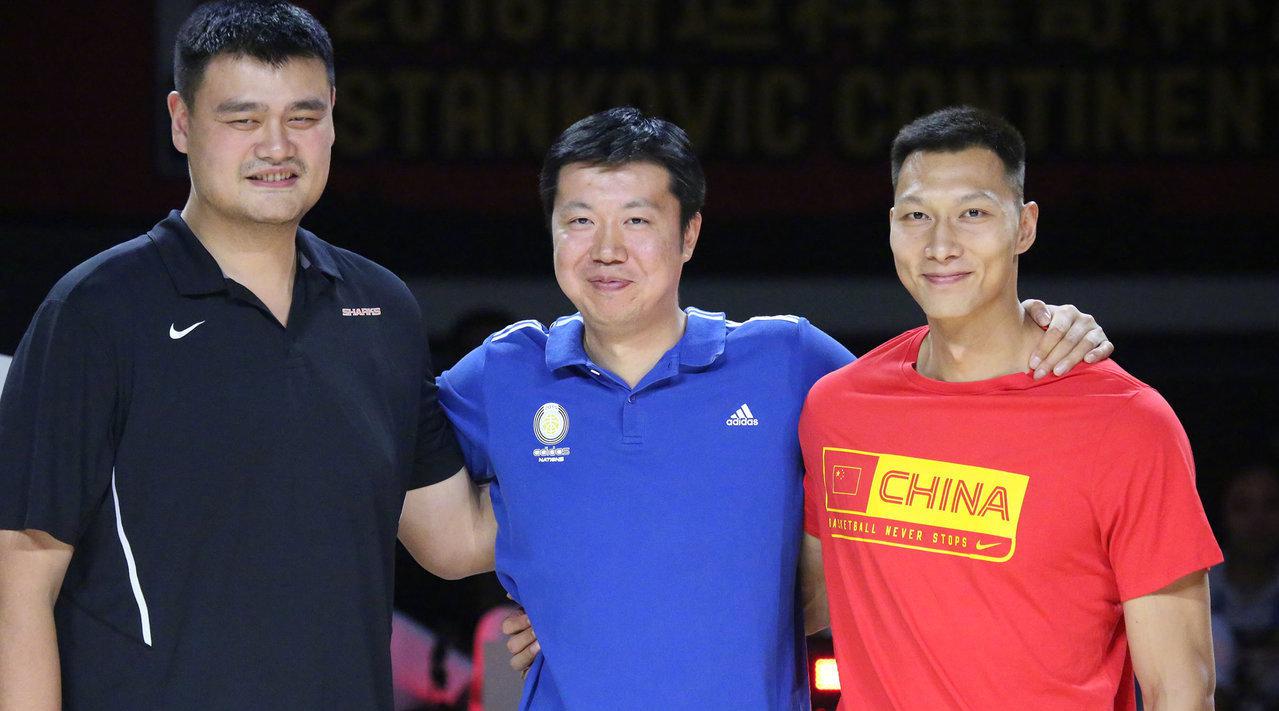 重温王治郅退役仪式,姚明易建联致辞,14号球衣