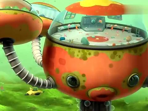 海底小纵队:灯笼鱼艇呼叫章鱼堡,章教授没有听见,很专注在找书