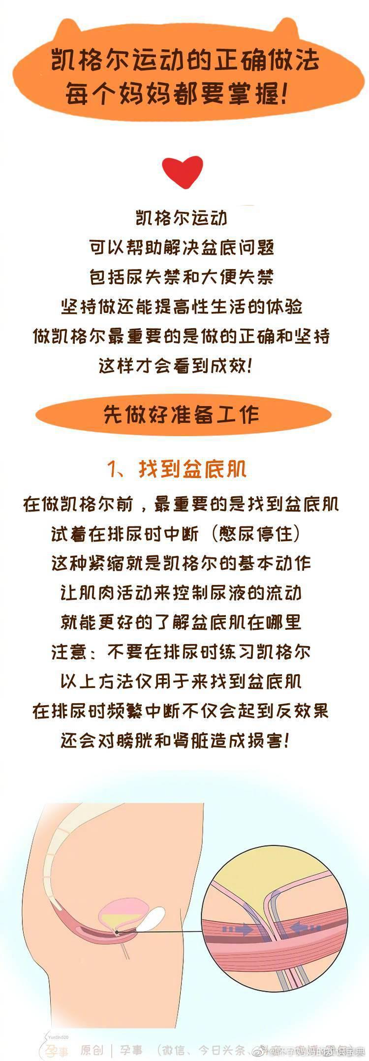 凯格尔运动的正确做法每个妈妈都要掌握