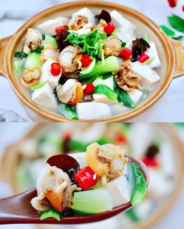 天热的时候来一碗扇贝豆腐汤低脂无油巨好喝