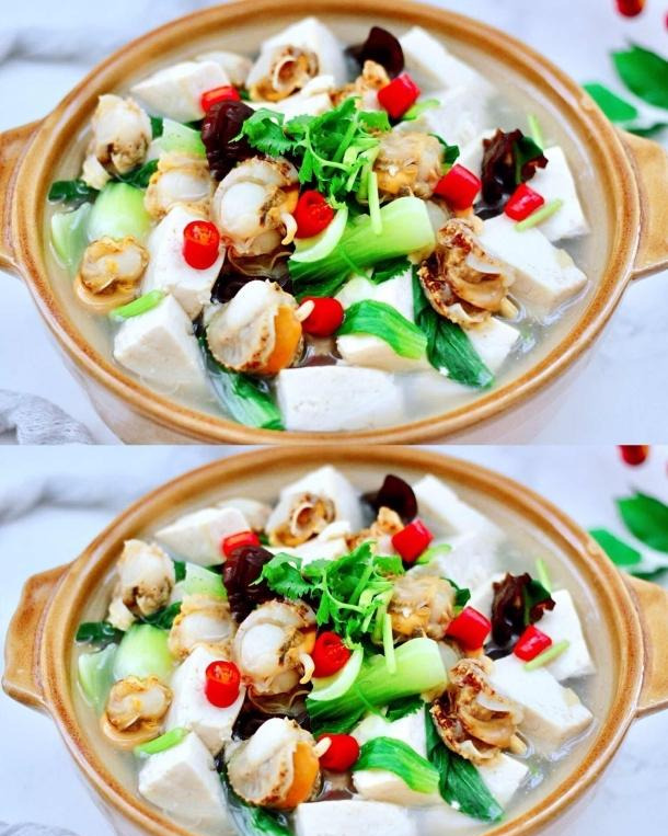 天热的时候来一碗扇贝豆腐汤低脂无油巨好喝