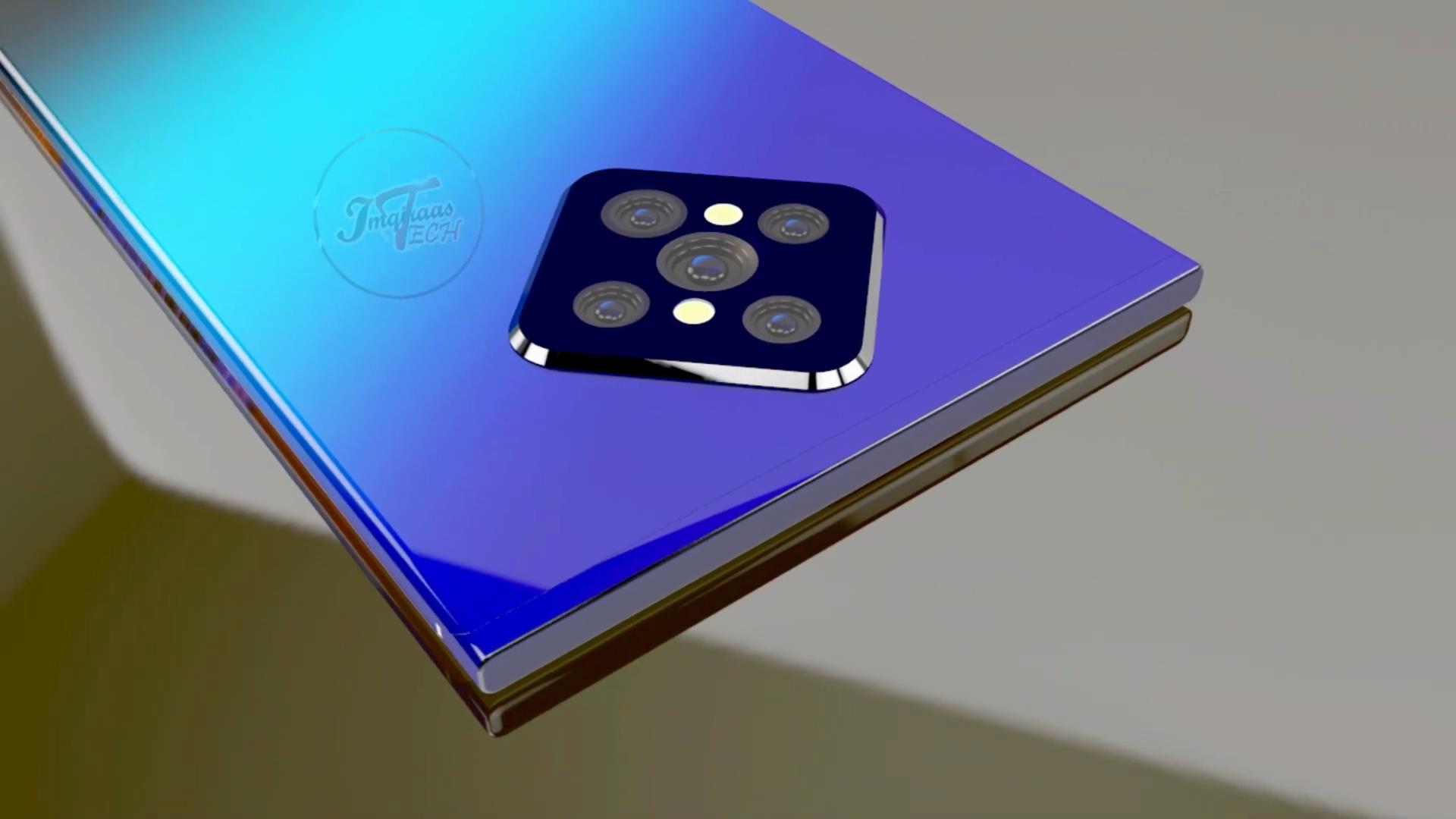 华为p50pro概念图:药丸屏砍掉移到上边框,后置菱形5摄才是真爱