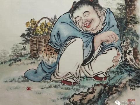 栩栩如生幽默诙谐水墨人物画家石僧姜兆兴