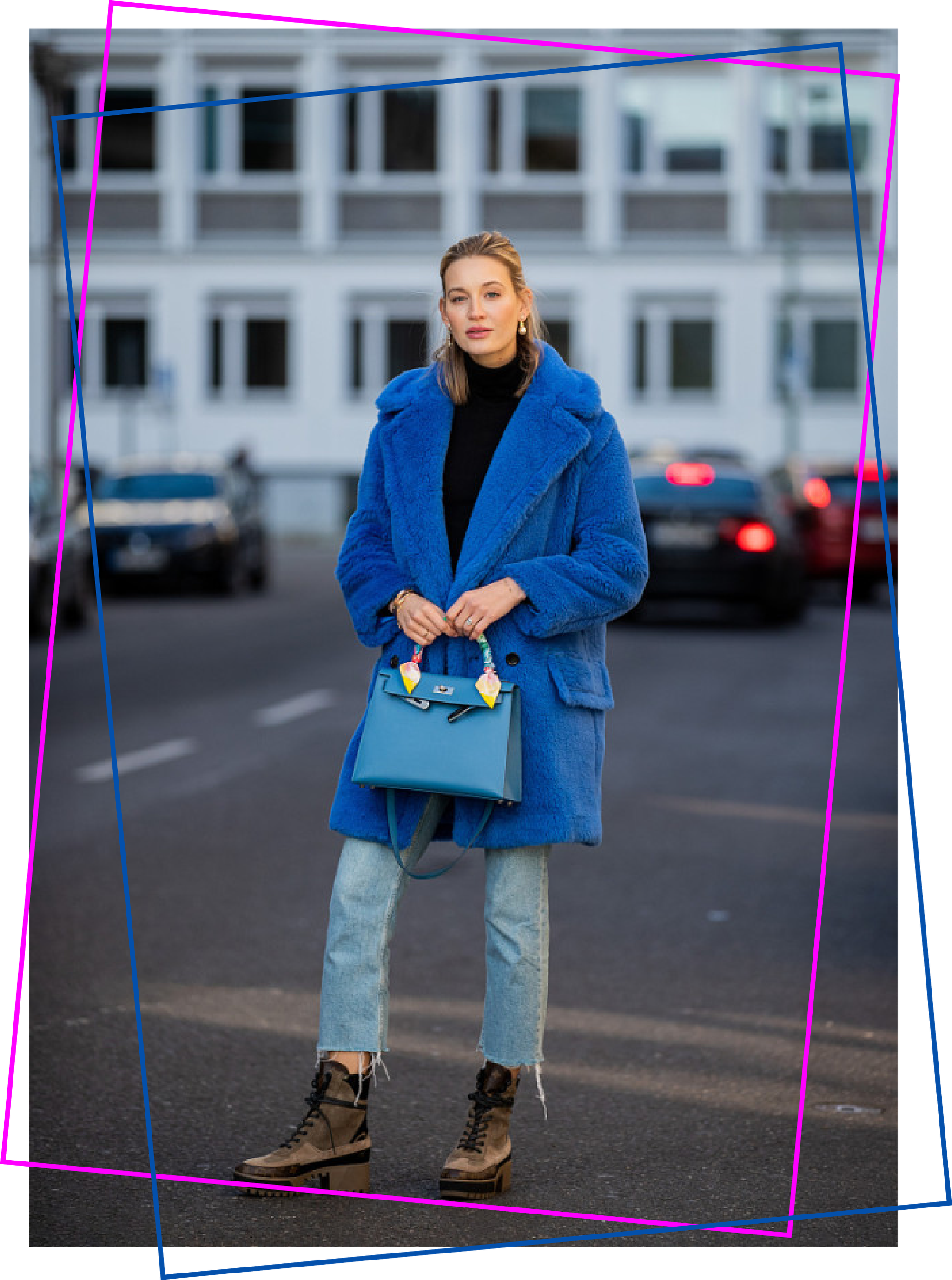 色彩高级又时髦,冬季搭配正合适|蓝色|经典蓝|衣服_新浪新闻