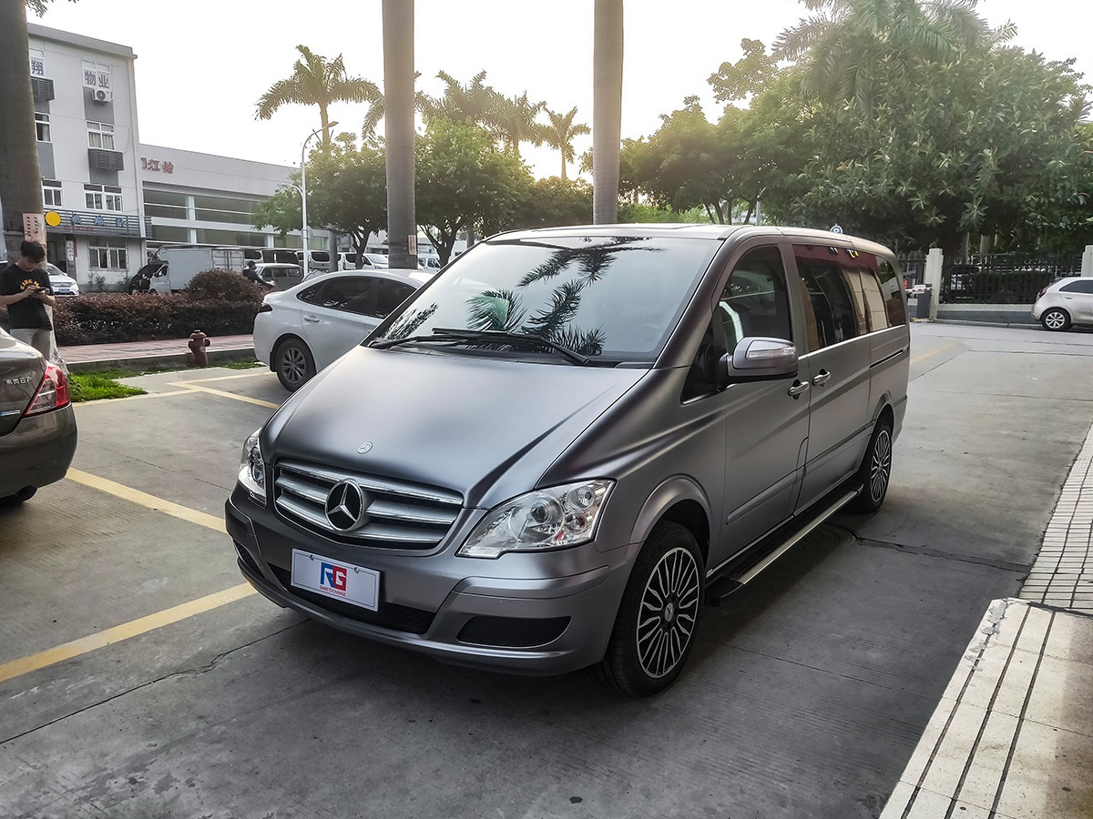 奔驰唯雅诺车身改色电光碳灰 rg瑞集改色膜厦门湖里-新浪汽车