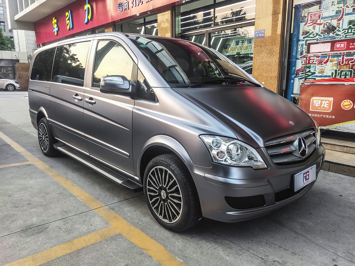 奔驰唯雅诺车身改色电光碳灰 rg瑞集改色膜厦门湖里-新浪汽车
