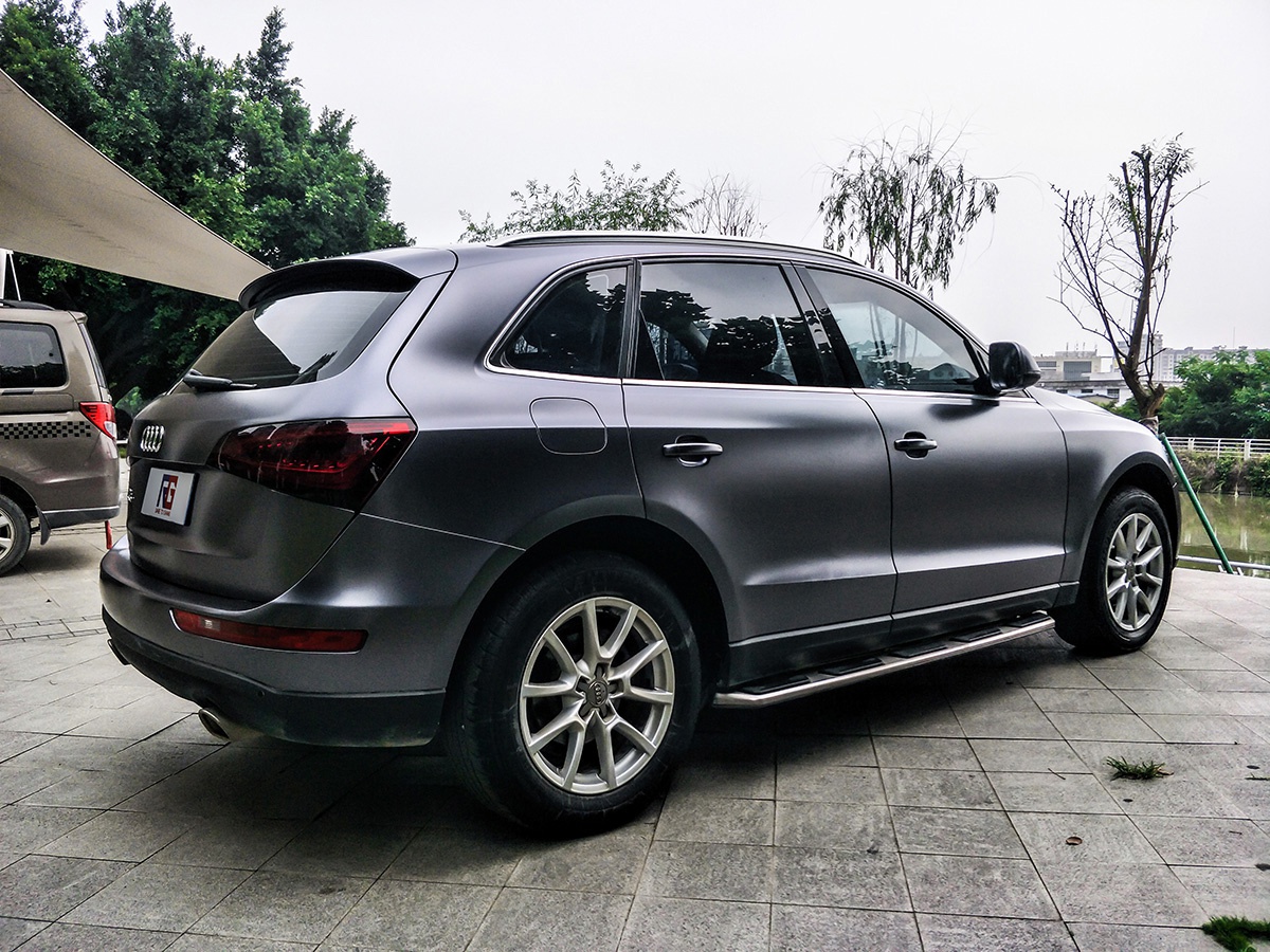 奥迪q5车身改色电光深邃灰 rg瑞集改色膜福建福州