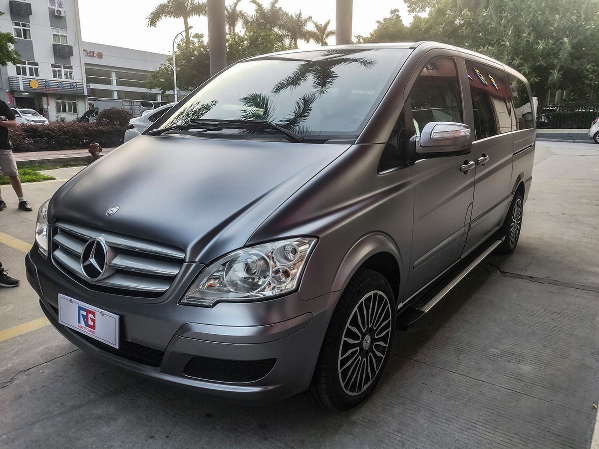 奔驰唯雅诺车身改色电光碳灰 rg瑞集改色膜厦门湖里