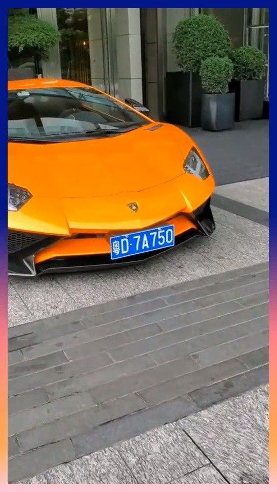 兰博基尼大牛的车牌就是750,有钱真的可以为所欲为_手机新浪网
