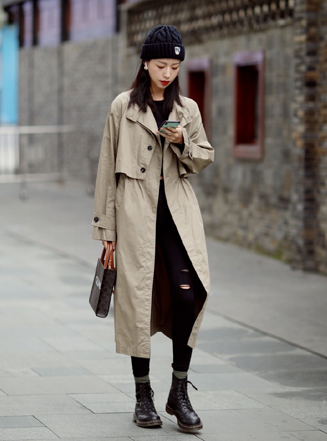 长款风衣气质搭配 你就是这条街最靓的风景