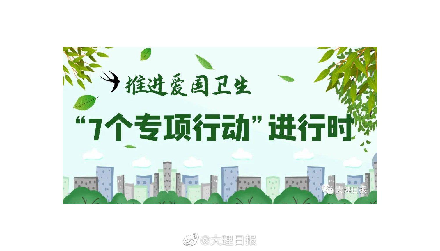 宾川州城镇开展推进爱国卫生7个专项行动集中宣传