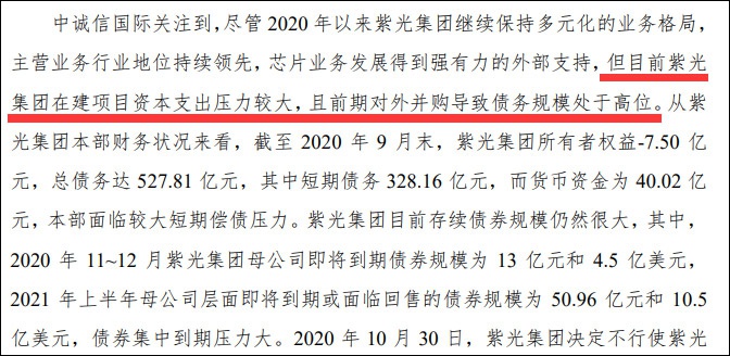 中诚信国际报告截图