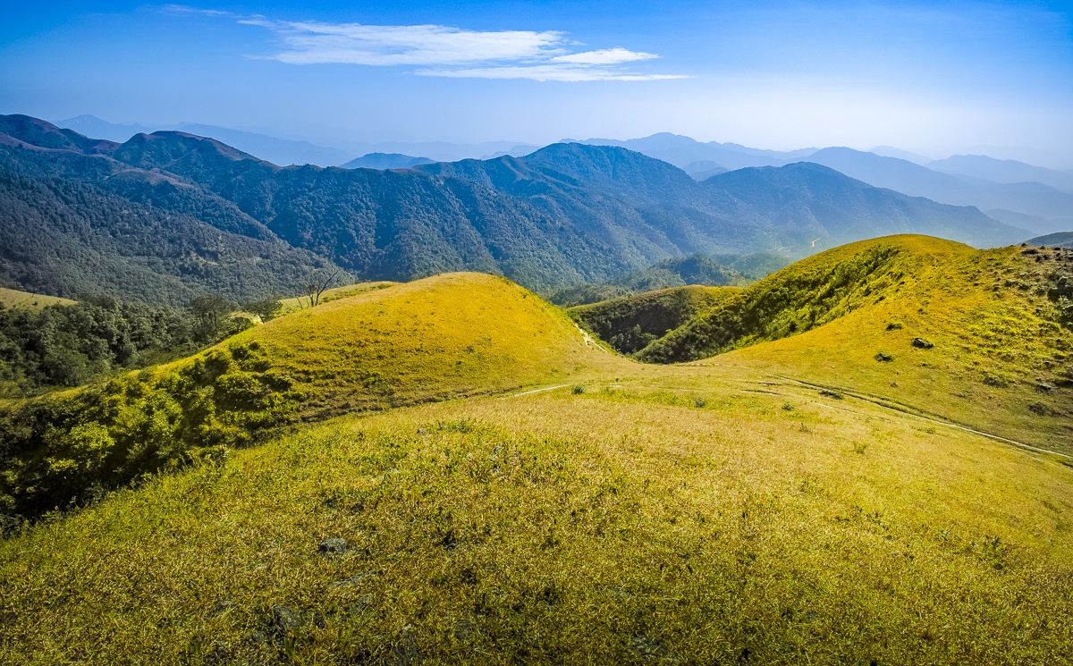景色迷人没有门票的景区阳春鸡笼顶广东的万亩高山大草原