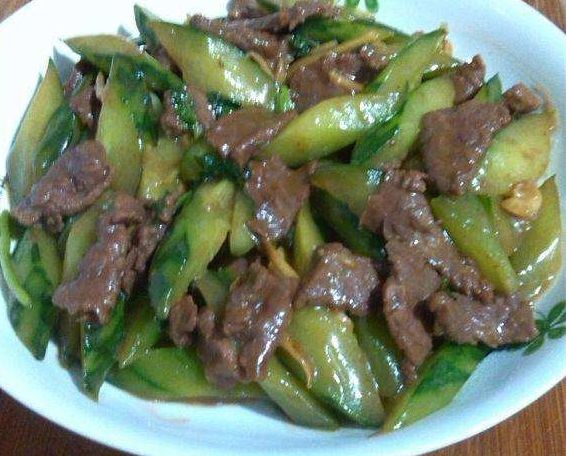 青瓜炒牛肉