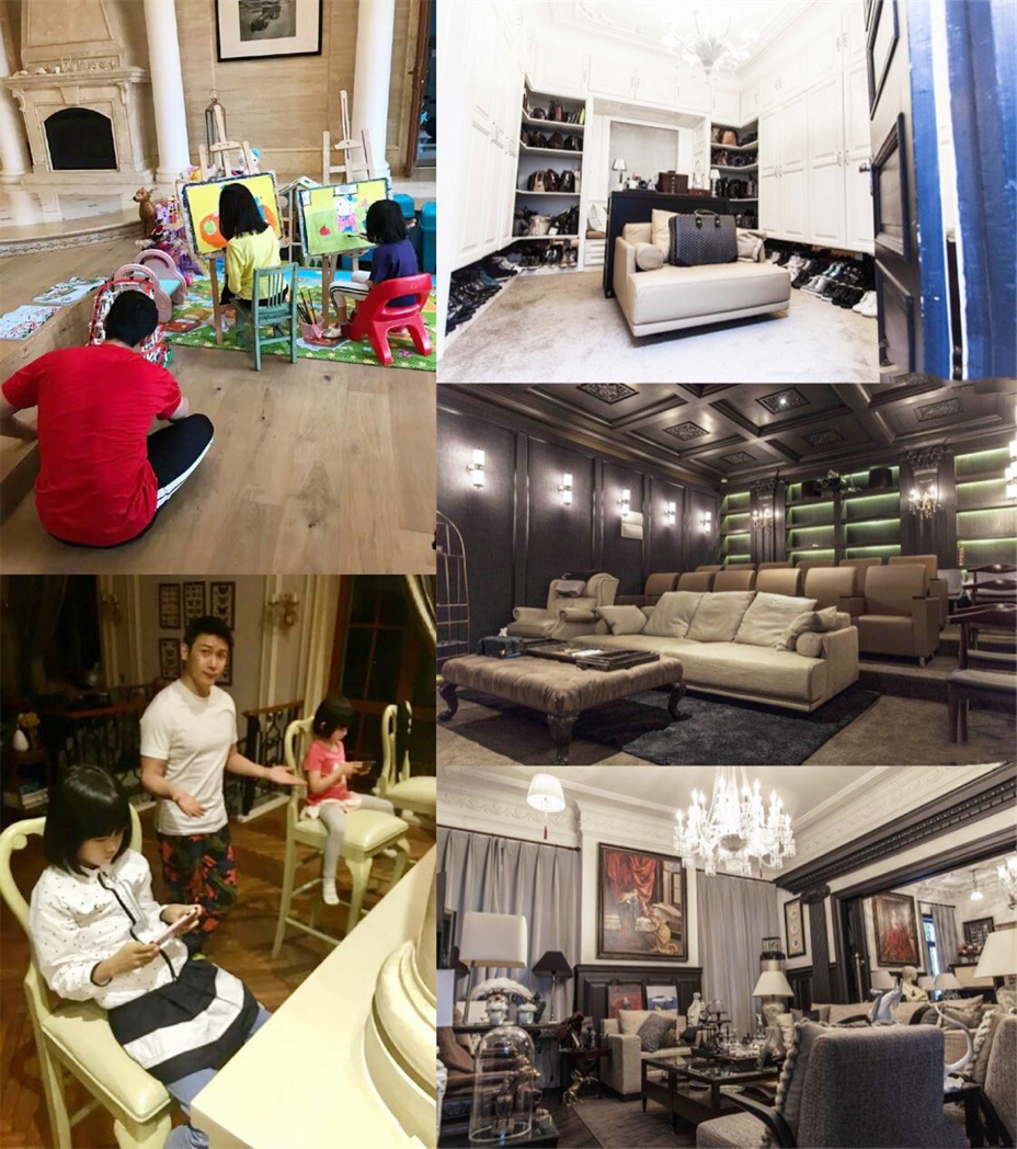 十分空旷,而黄子韬在装修上选用的是欧式古典的风格