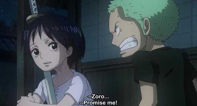 于是索隆作为古伊娜的挚友,就背负上了她的梦想,还把她的刀一直带在