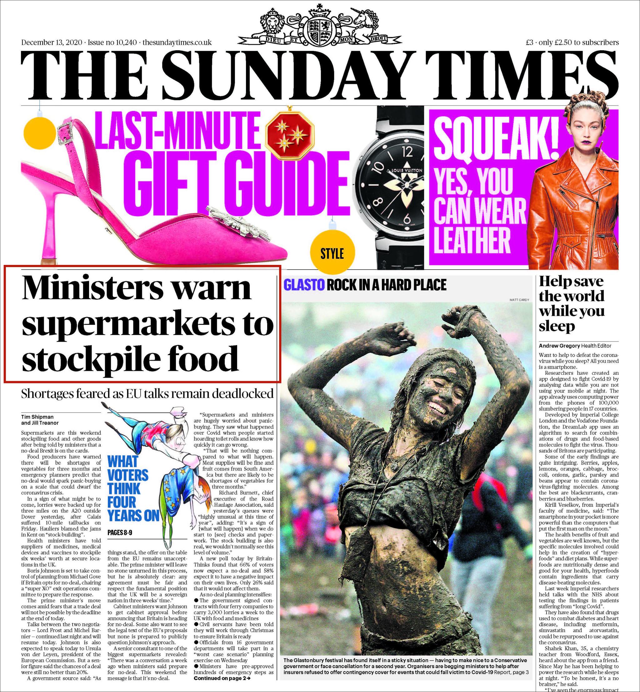 英媒:英国最终很可能"无协议脱欧",各大臣提醒超市屯粮