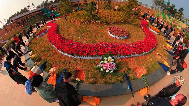 南宁市马岭公墓公益花坛葬 文明礼葬新风获点赞