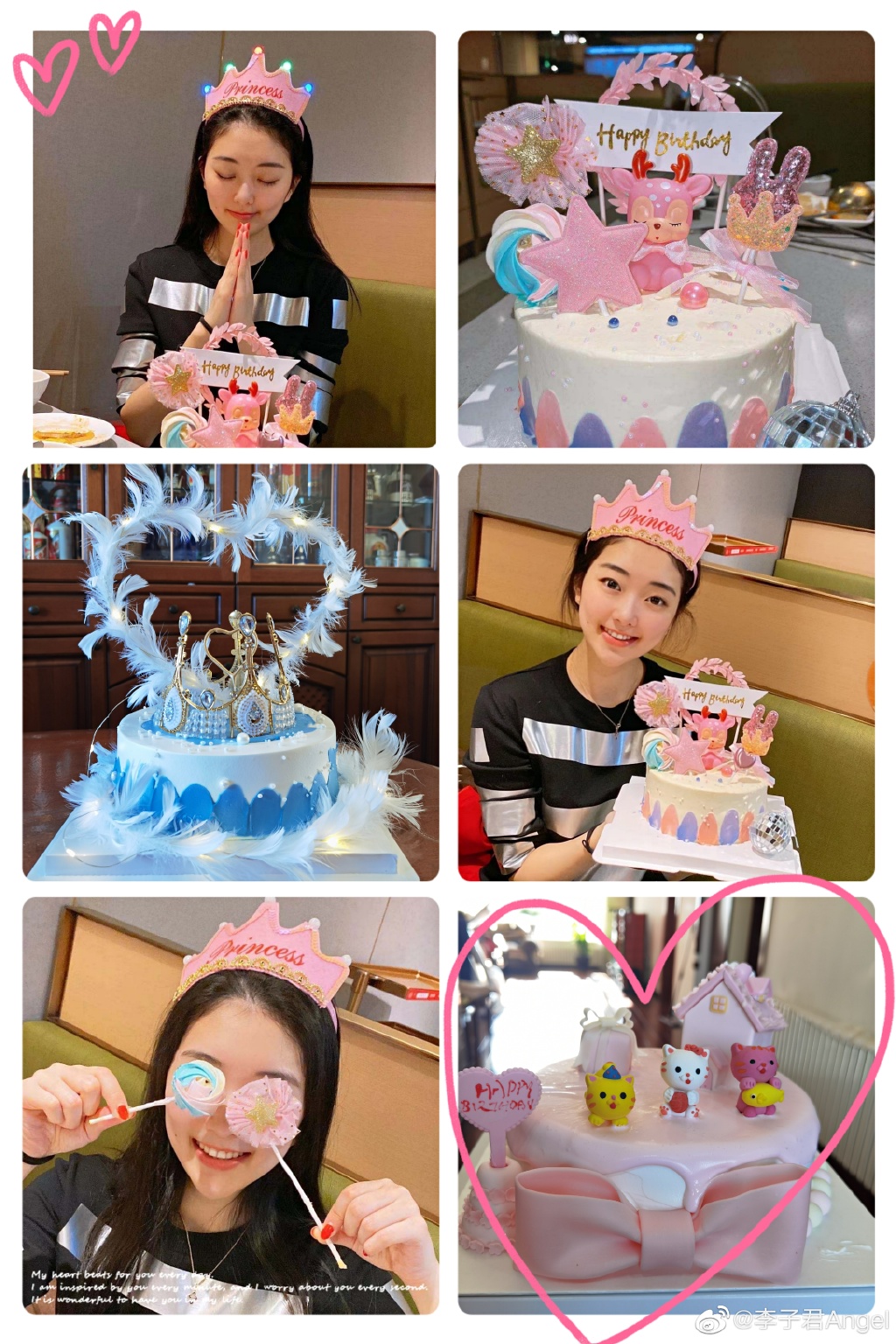 花滑女神迎24岁生日素颜出镜清纯甜美双手合十许愿蛋糕抢镜