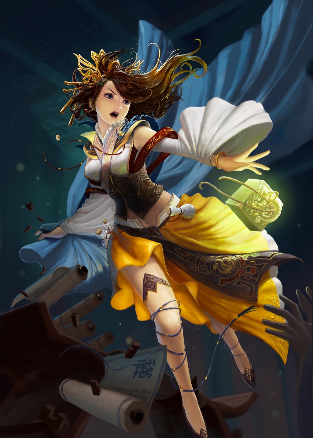 三国杀中哪个女武将原画最有古典美蔡文姬才堪比昭君出塞