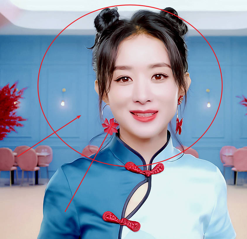 赵丽颖双丸子头可爱