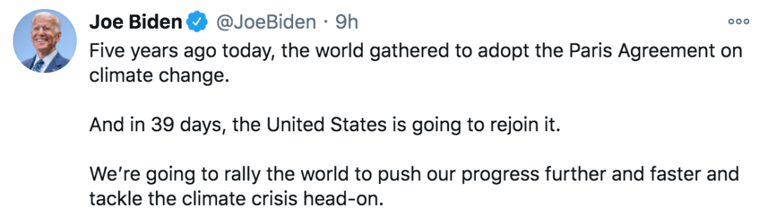 ▲拜登推特截图。