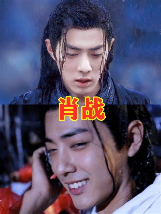 同是明星淋雨,杨幂发际线明显,蔡徐坤狼狈,看肖战:难怪人气高