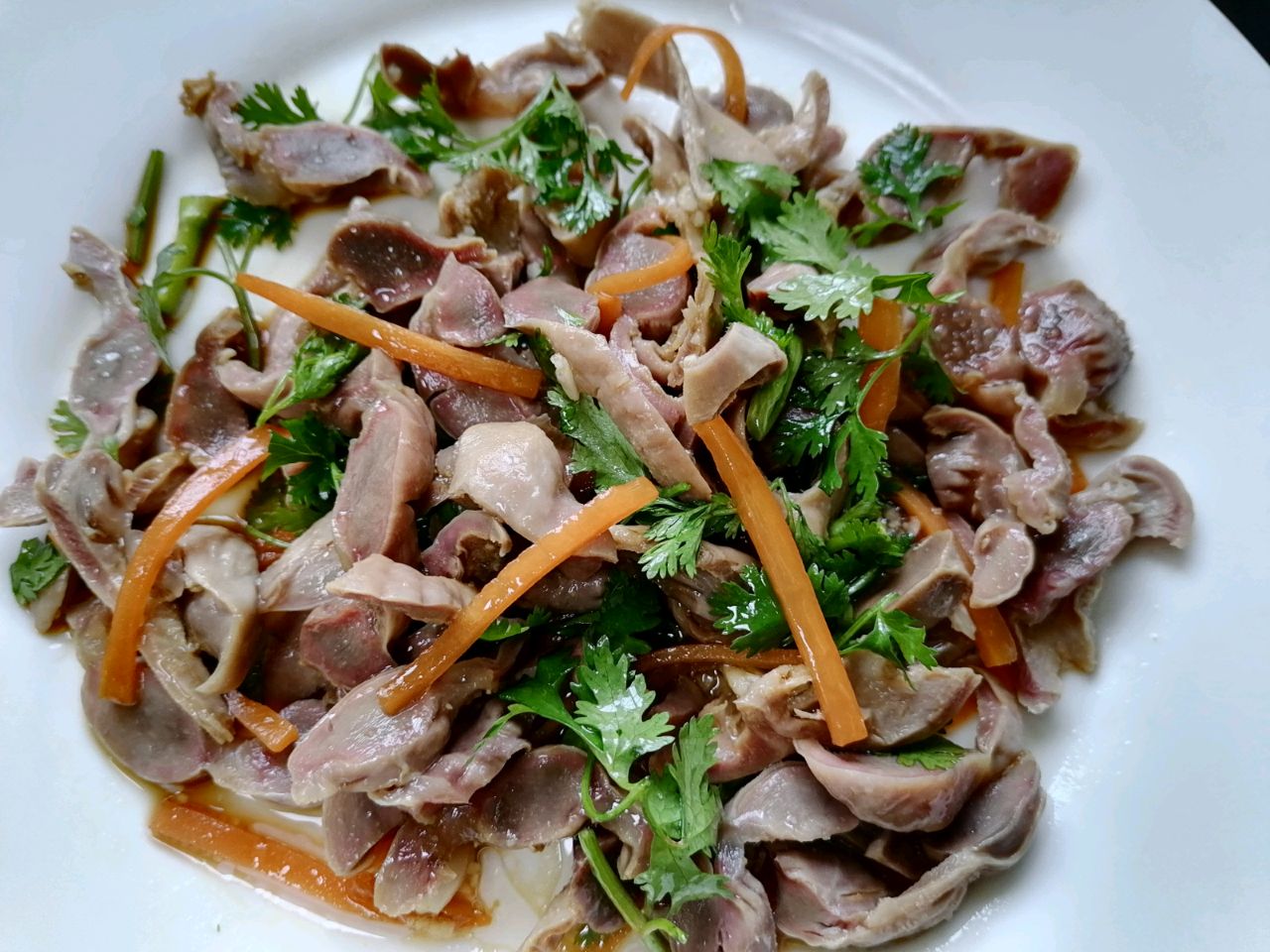 凉拌鸡胗的做法配方夏天开胃凉菜清爽又美味的凉拌鸡胗