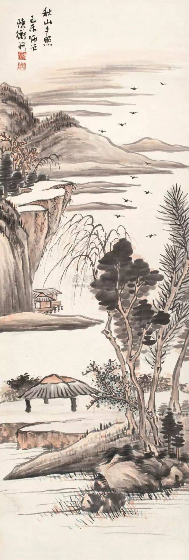 陈师曾山水画作品欣赏
