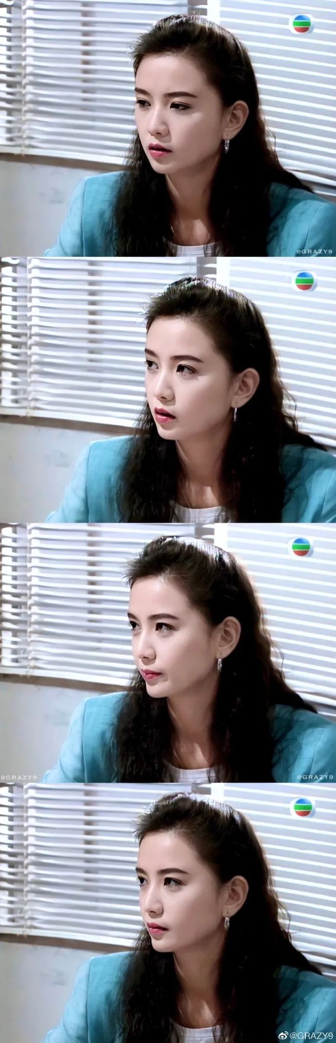 曾华倩脸蛋真的好小颜值爆表好温柔的样子