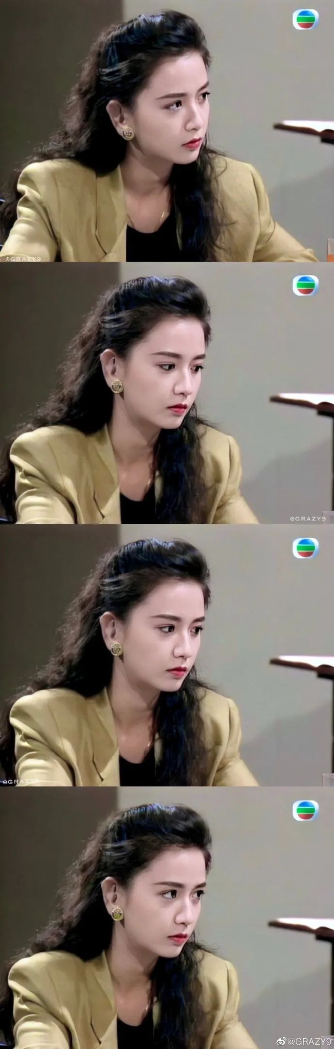 曾华倩脸蛋真的好小颜值爆表好温柔的样子