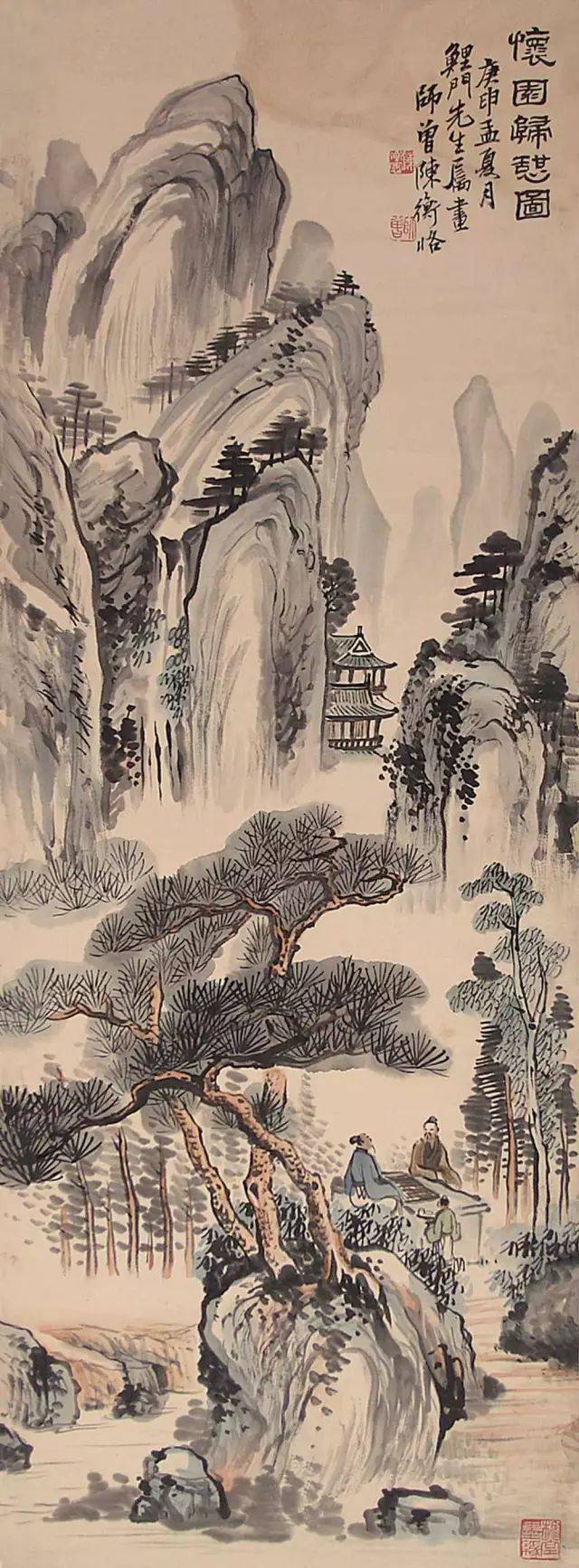 陈师曾山水画作品欣赏