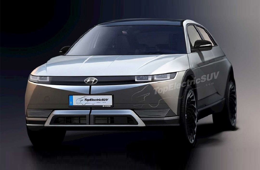 现代IONIQ5渲染图