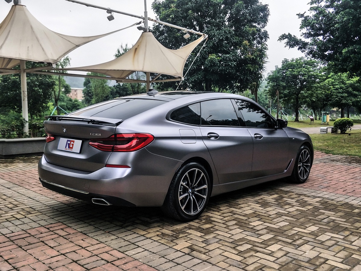 宝马gt6车身改色电光碳灰 rg瑞集改色膜福建福州