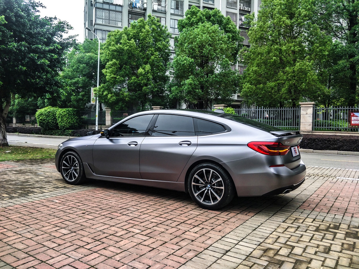 宝马gt6车身改色电光碳灰 rg瑞集改色膜福建福州