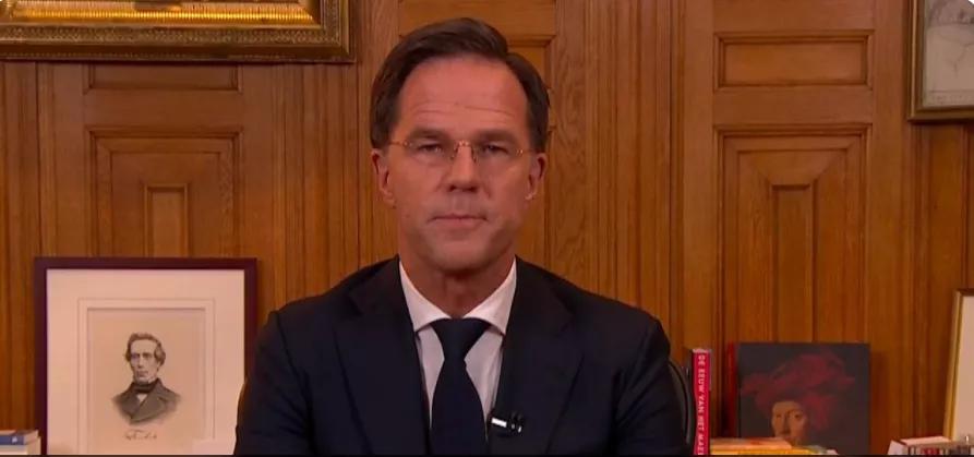 昨天晚上荷兰首相鲁特在电视讲话中,公布了封锁令的细则.
