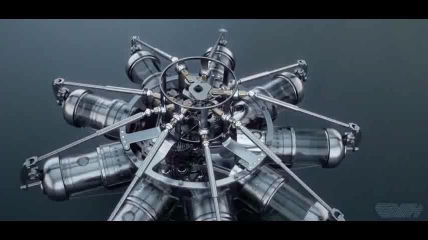 星型发动机是如何运行的?3d动画演示让你看清楚原理