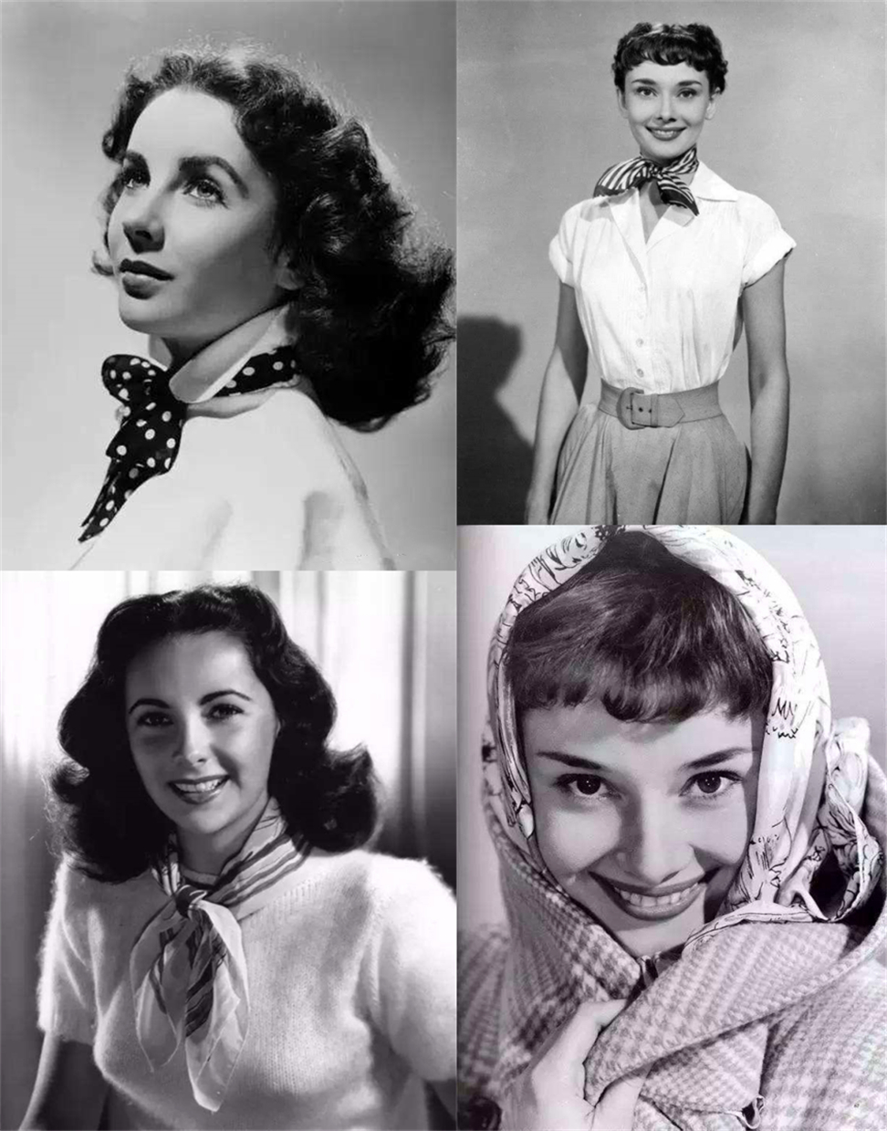 泰勒赫本爱极了丝巾,邢菲杨紫解锁新系法,可男明星用丝巾却被嘲