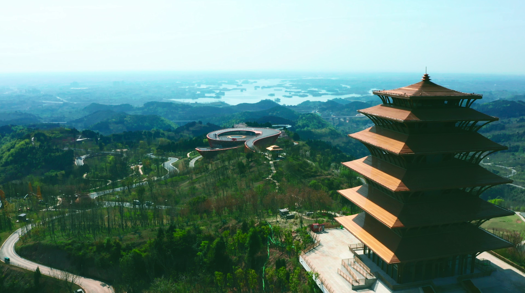 这是成都龙泉山城市森林公园的一隅.