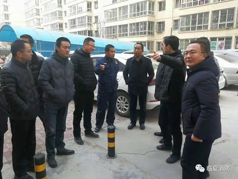 临夏市副市长陈占奎检查指导物业消防安全管理工作