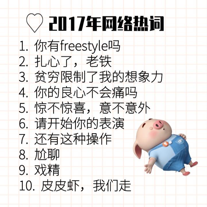 近年网络流行语大盘点!