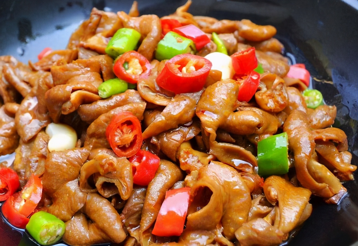 洗猪大肠放2样料不用食盐清洗得更省力干净无腥臭味