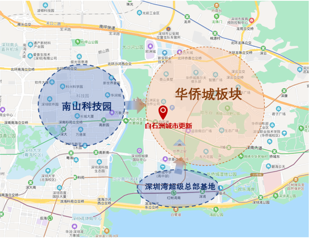 深圳白石洲地图图片