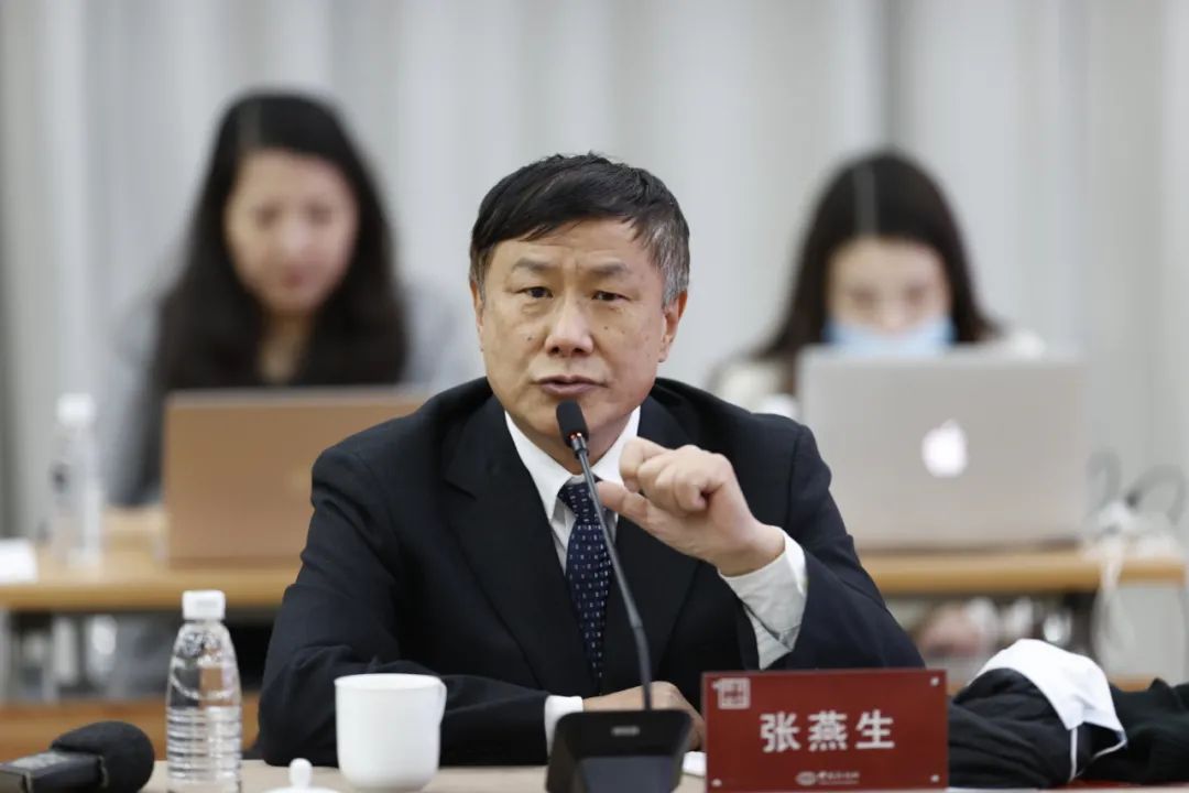 △中国国际经济交流中心首席研究员张燕生 中新社记者 盛佳鹏 摄