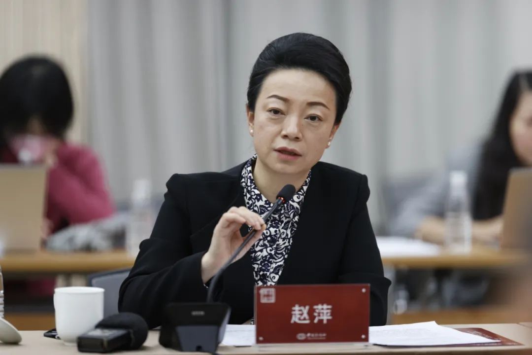 △中国贸促会研究院副院长赵萍 中新社记者 盛佳鹏 摄
