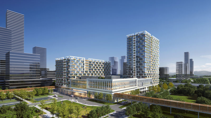 图为深圳前海泰康国际医院（筹）效果图